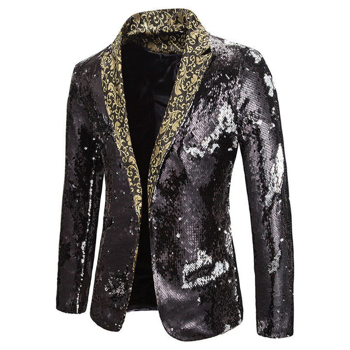 Men's Extravagant Sequin Blazer Jacket Lune London