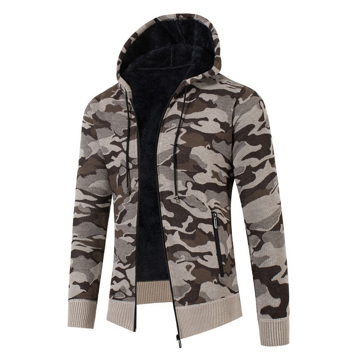 Trendy hooded sweatshirt for men with checkered pattern Lune London