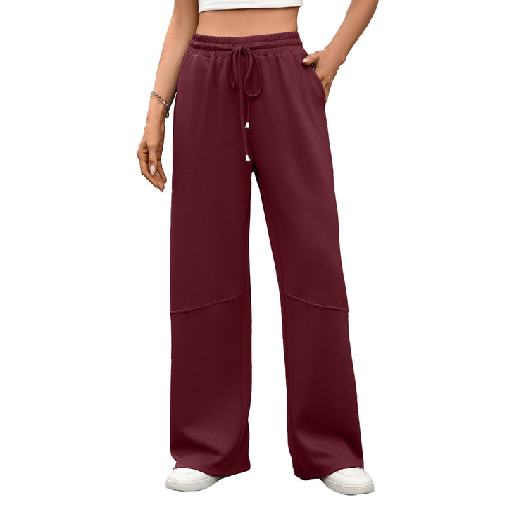 Loose leisure pants for women with elastic waist and side pockets Lune London