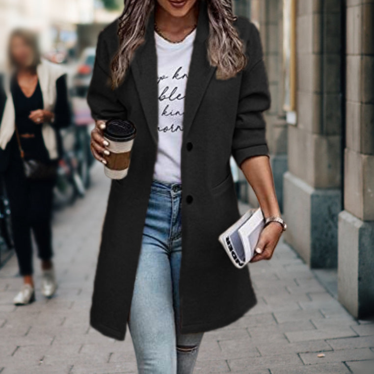 Elegant long blazer Women Lune London