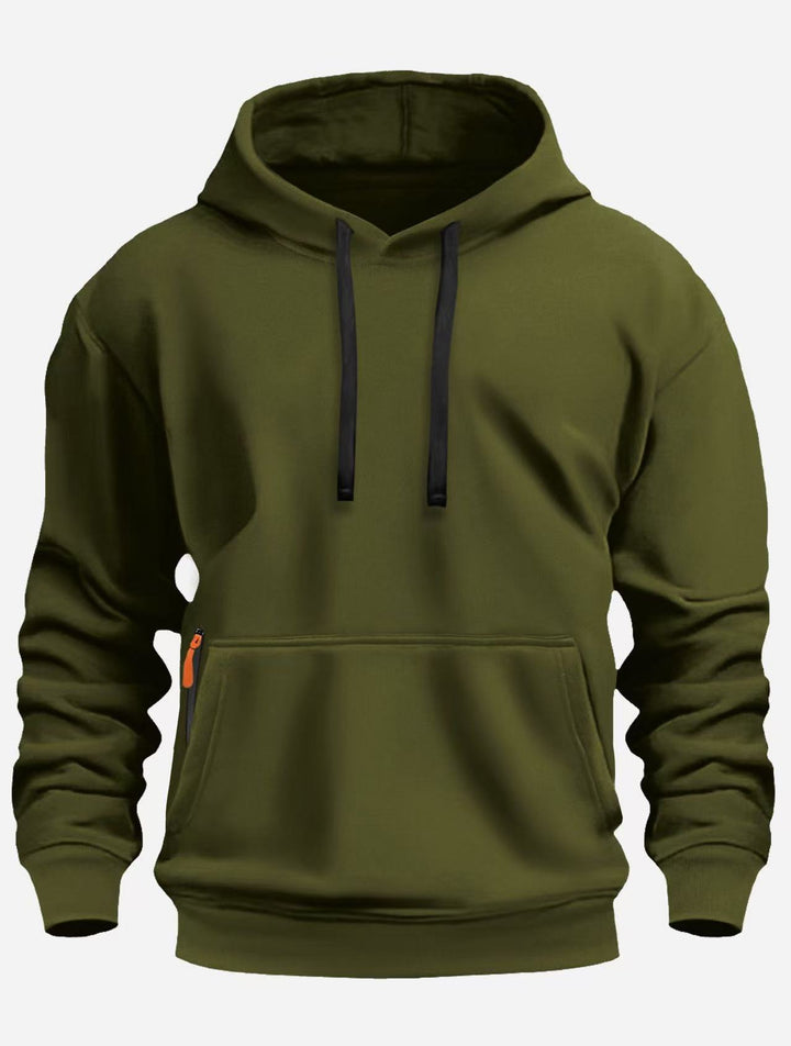 Men's sporty hooded sweatshirt with practical pockets and breathable material Lune London