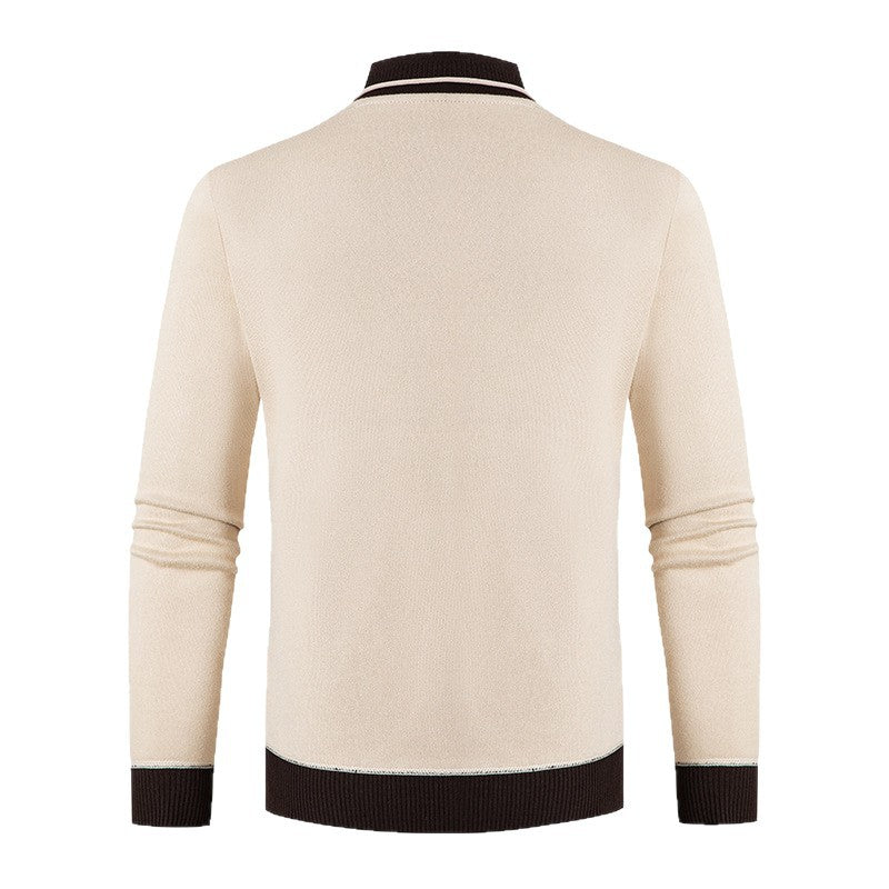 Elegant sweater for men with trendy V-neck Lune London