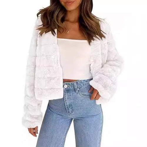 Ladies Short Cozy Jacket with Structured Design and Soft Inner Lining Lune London
