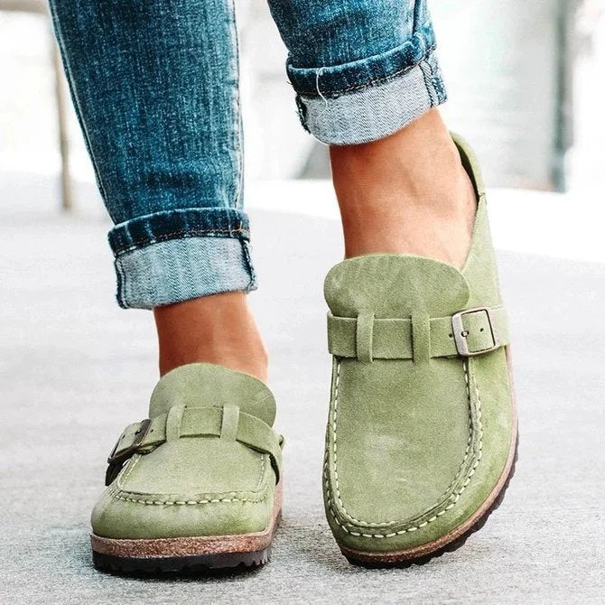 Lune London suede ballet flats for women