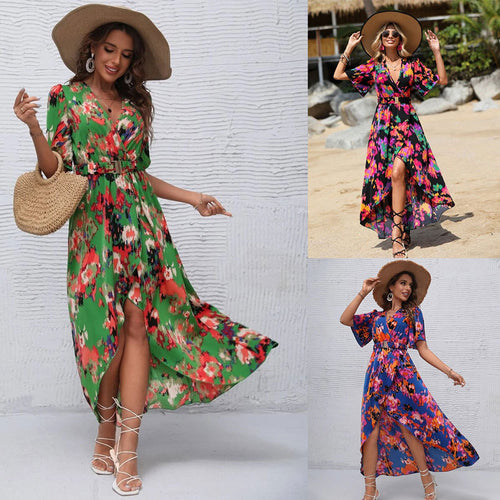 Lune London belted maxi dress for women