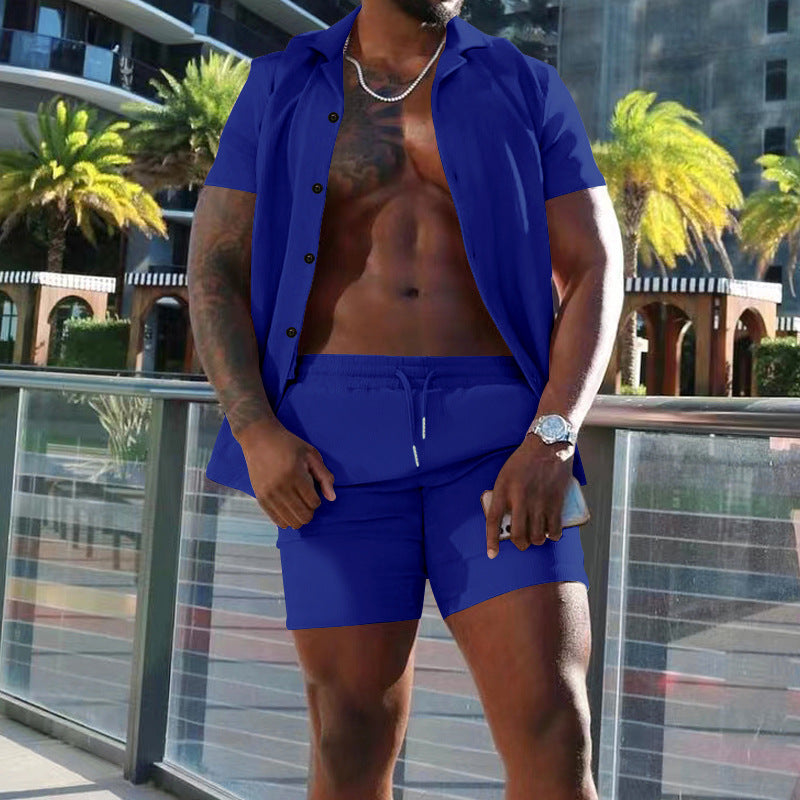 Men's casual short sleeve shirt and shorts Lune London