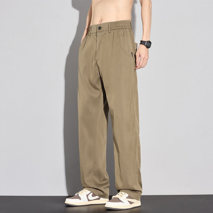Pantalon décontracté stretch pour hommes avec poches polyvalentes et tissu respirant Lune London