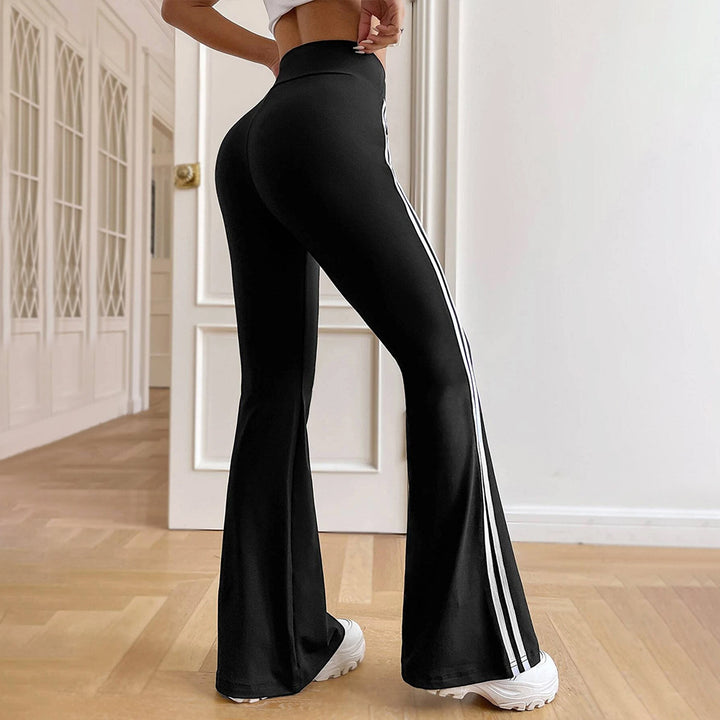 Pantalons de sport ajustés pour femmes avec bandes latérales Chic & Stil