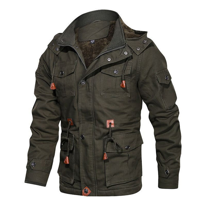 Functional jacket for men with padded interior and practical pockets Lune London