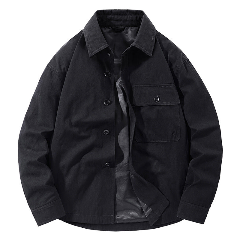 Casual utility jacket for men with practical pockets and classic collar Chic and Style