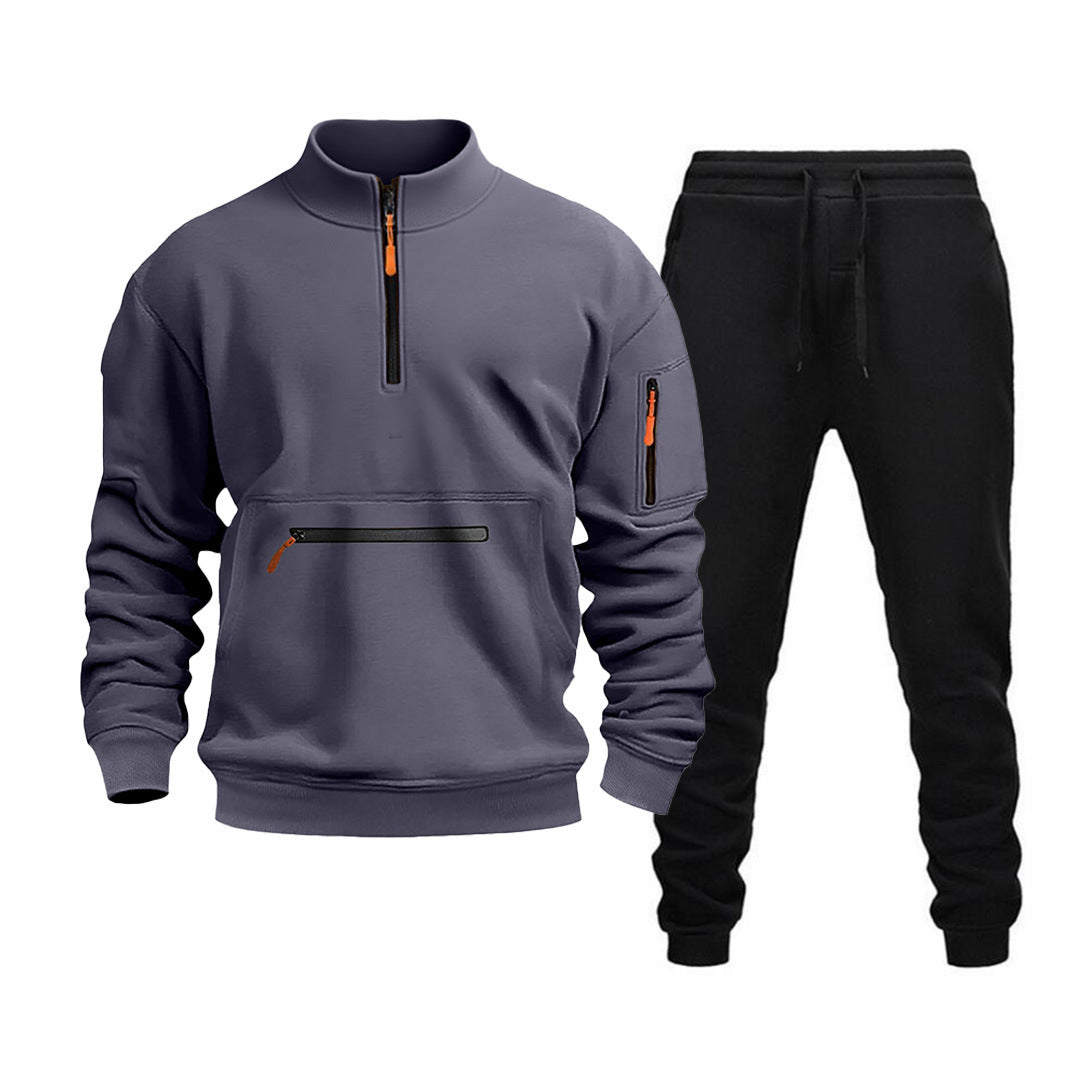 Men's sporty leisure set with practical zippered pockets and modern cut Lune London