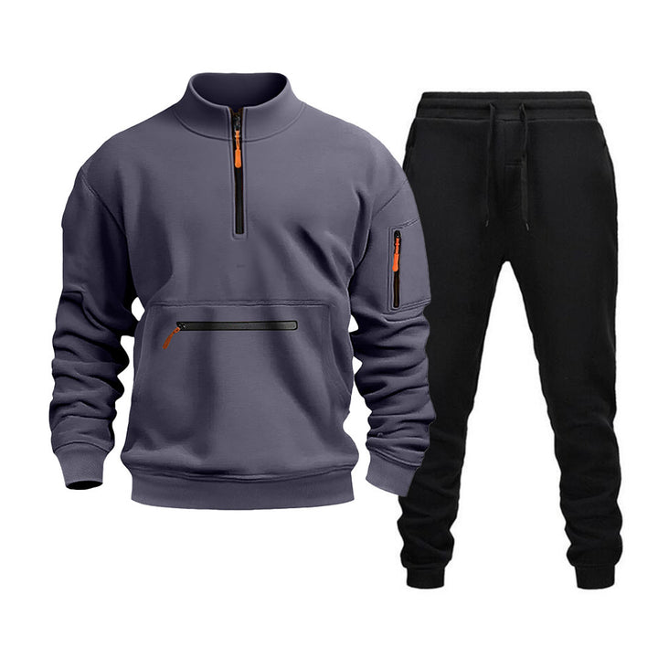 Men's sporty leisure set with practical zippered pockets and modern cut Lune London