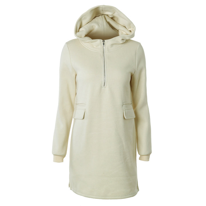 Lune London women's hooded zip sweat dress