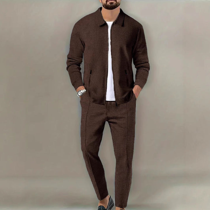 Men's Leisure Suit with Modern Structured Design and Practical Pockets Lune London