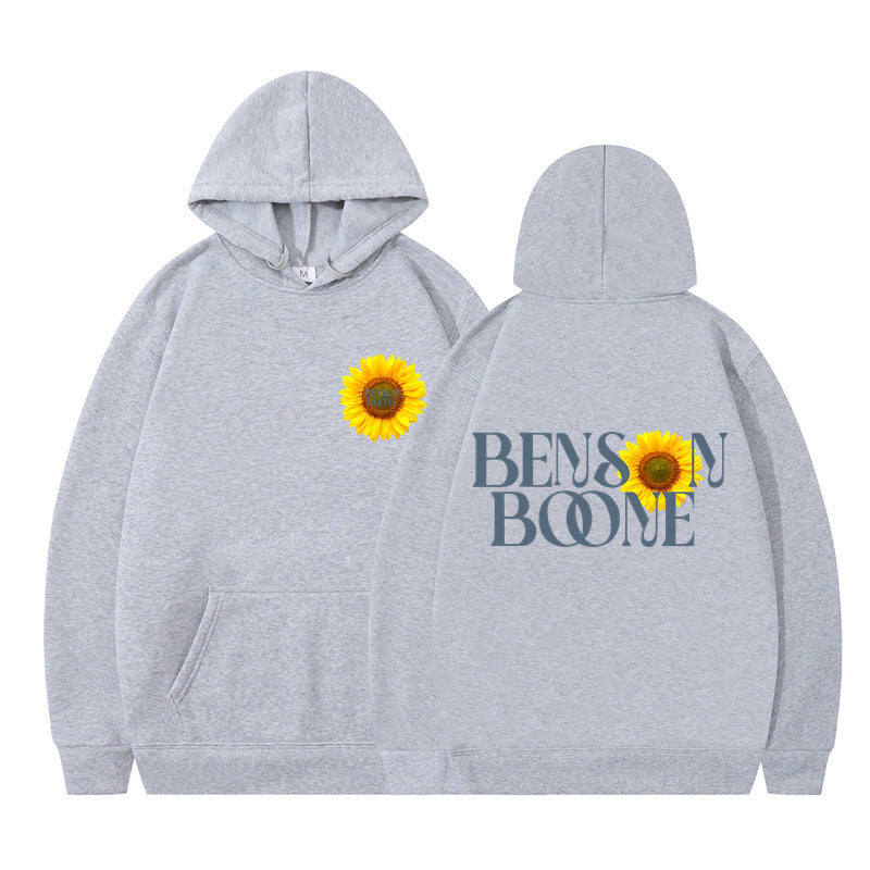 Women's hoodie with unique sunflower design and comfortable fit Lune London