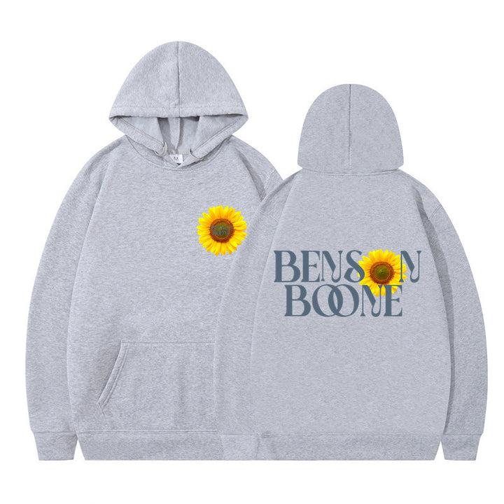 Women's hoodie with unique sunflower design and comfortable fit Lune London