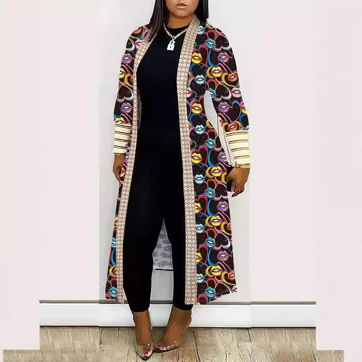 Lune London women's artistic long cardigan