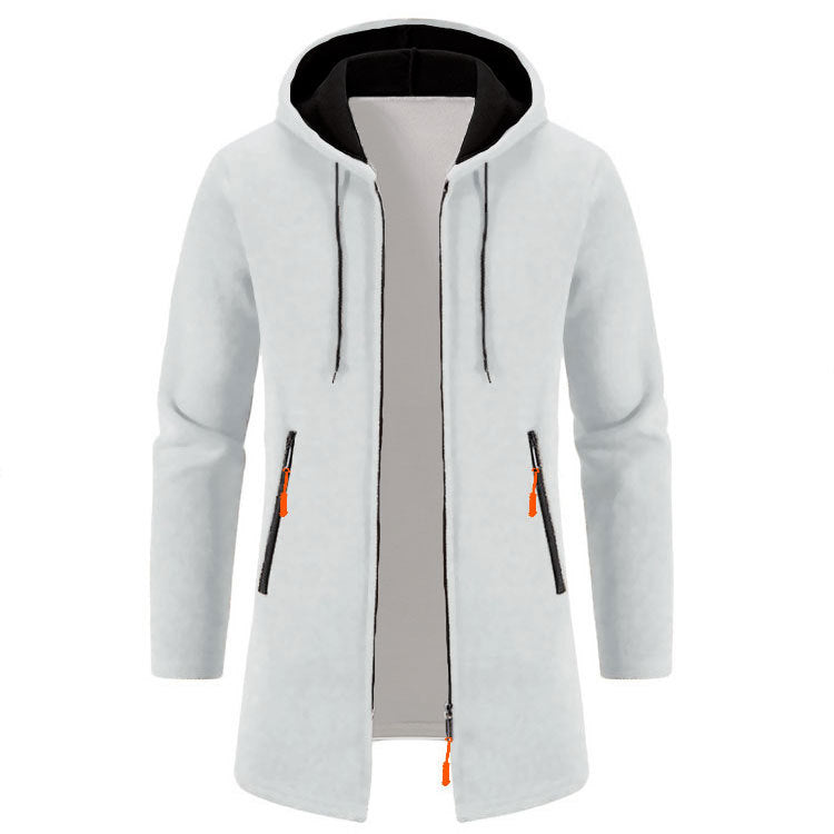 Casual hooded jacket for men with ergonomic cut and practical zippered pockets Lune London