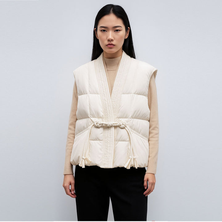 Ladies Trendy Quilted Vest Lune London