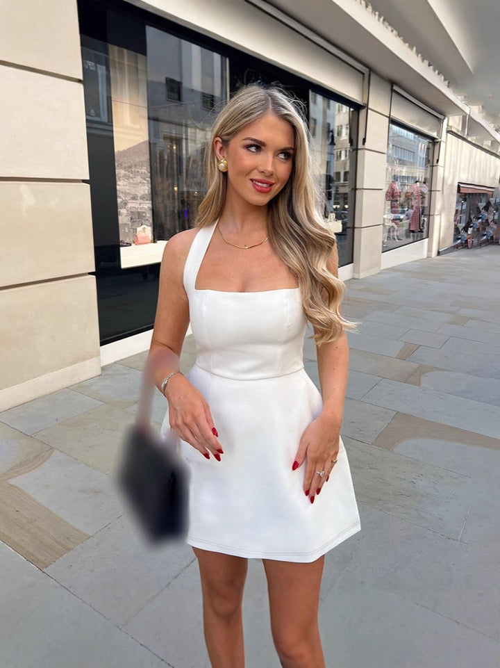 Lune London Off-Shoulder A-Line Mini Dress for Women