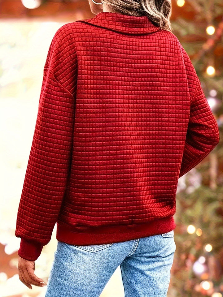Casual sweater for women in textured fabric Lune London