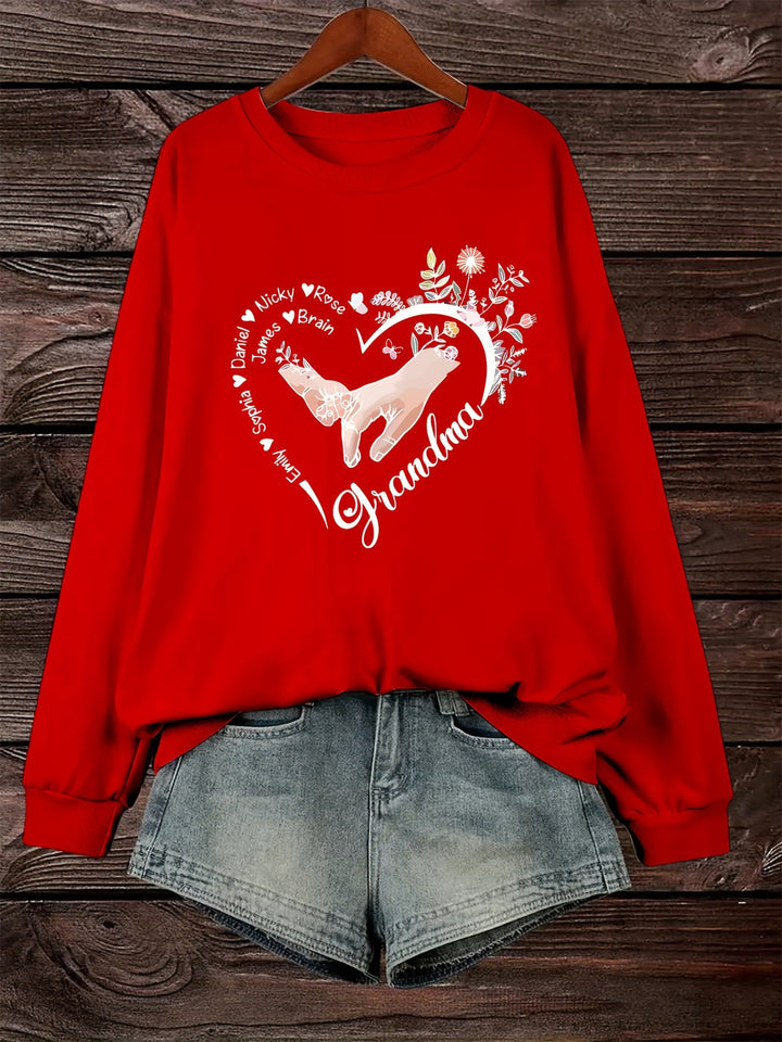 Pull décontracté féminin avec motifs floraux Chic & Stil