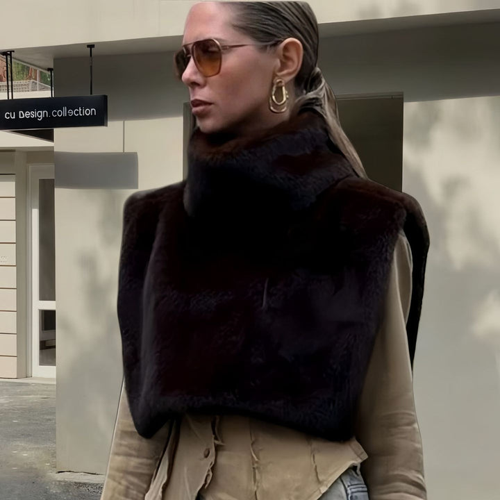 Ladies Chic and Stylish Faux Fur Jacket
