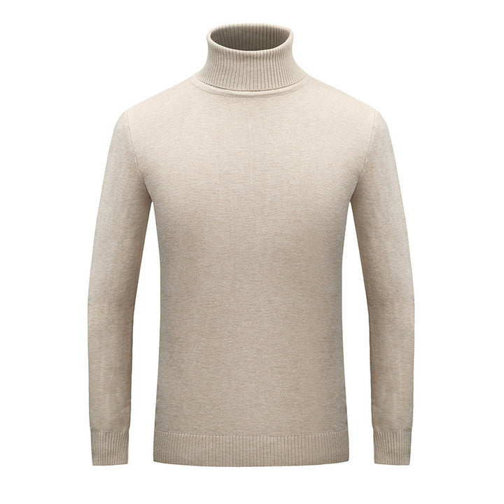 Men's Elegant Roll Neck Sweater in Fine Wool Lune London