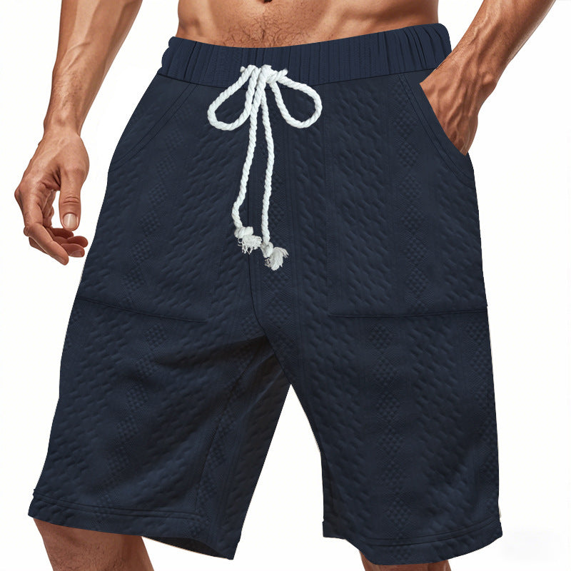 Shorts de bain sportifs pour hommes avec taille élastique et cordon de serrage Lune London