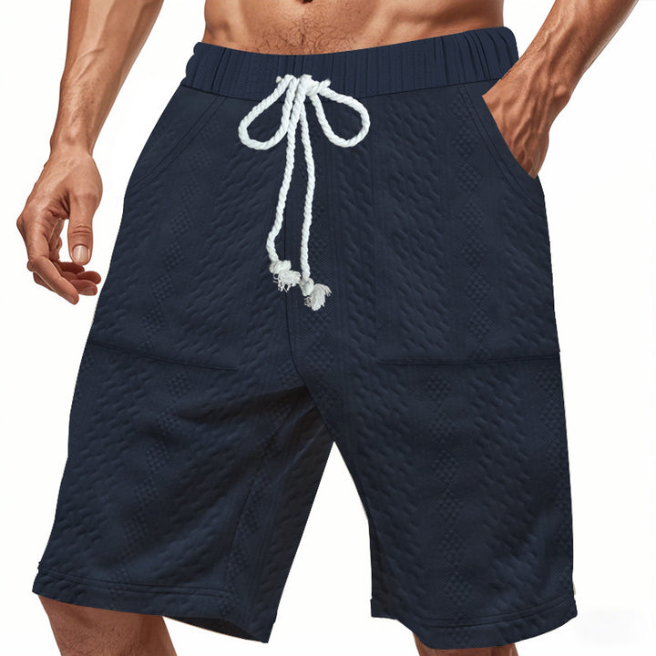 Shorts de bain sportifs pour hommes avec taille élastique et cordon de serrage Lune London