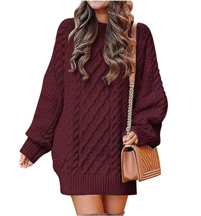 Oversized knitted sweater for women with relief pattern Lune London
