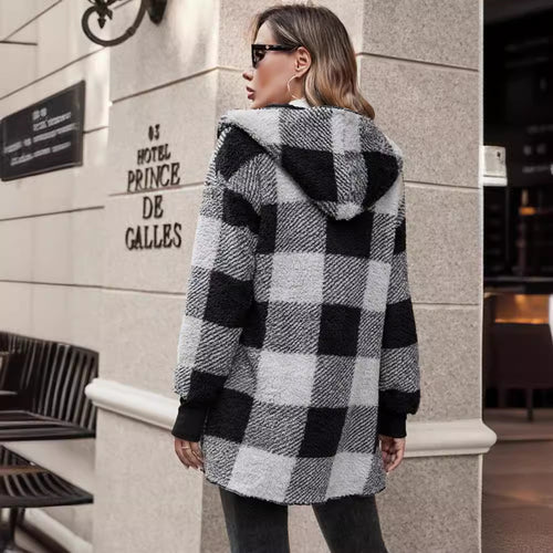 Ladies comfortable tartan jacket Lune London