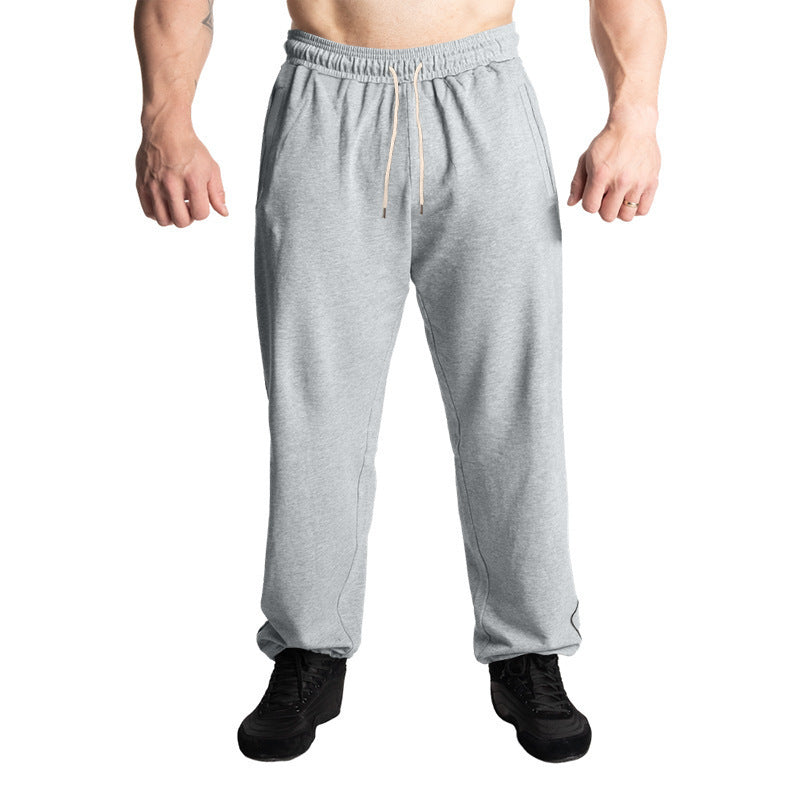 Sporty men's jogger pants with elastic waistband and practical side pockets Lune London