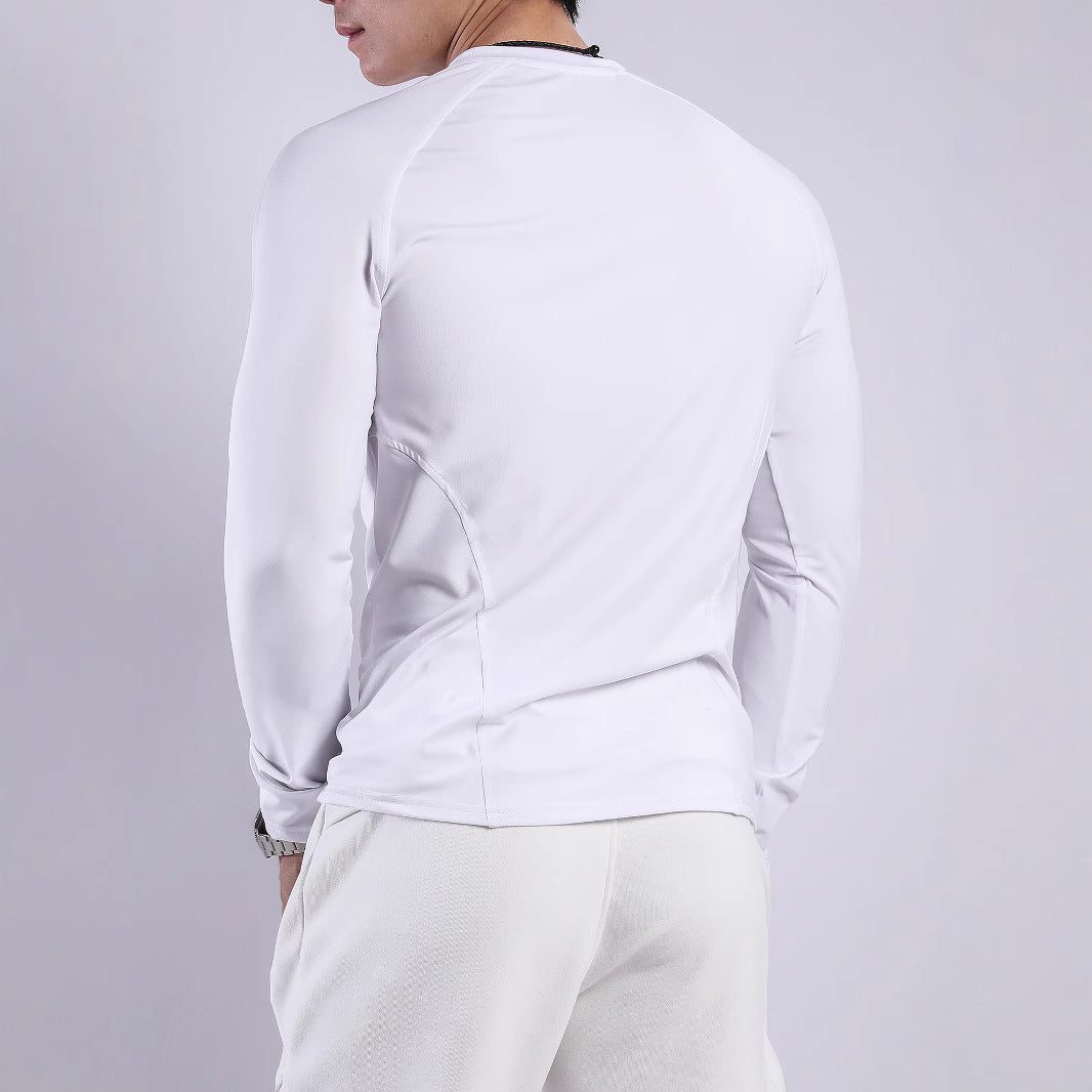 Long Sleeve Men's Sports T-Shirt in Breathable and Moisture-Wicking Fabric Lune London