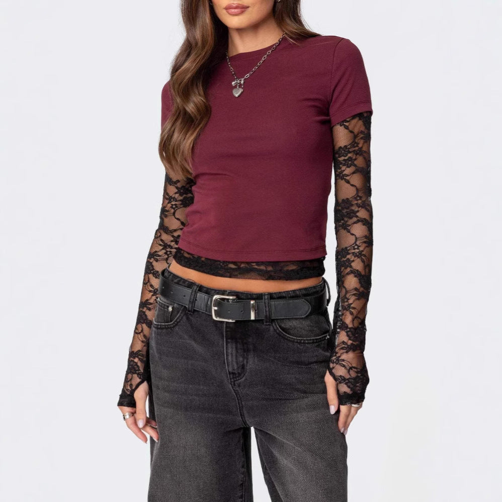 Lune London Lace Sleeve Women’s Top