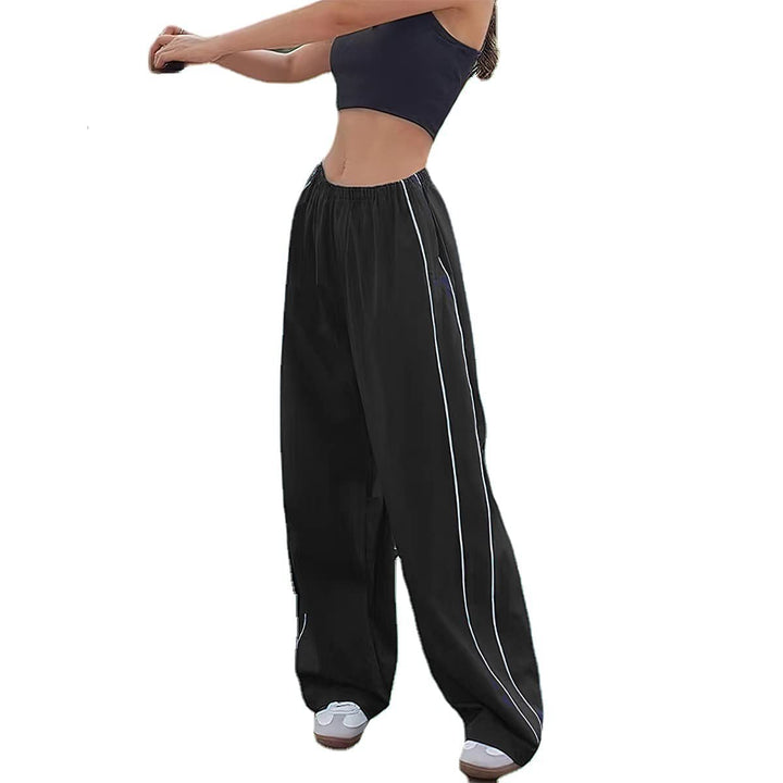 Women's Sporty Pants with Loose Fit and Elastic Waistband Lune London