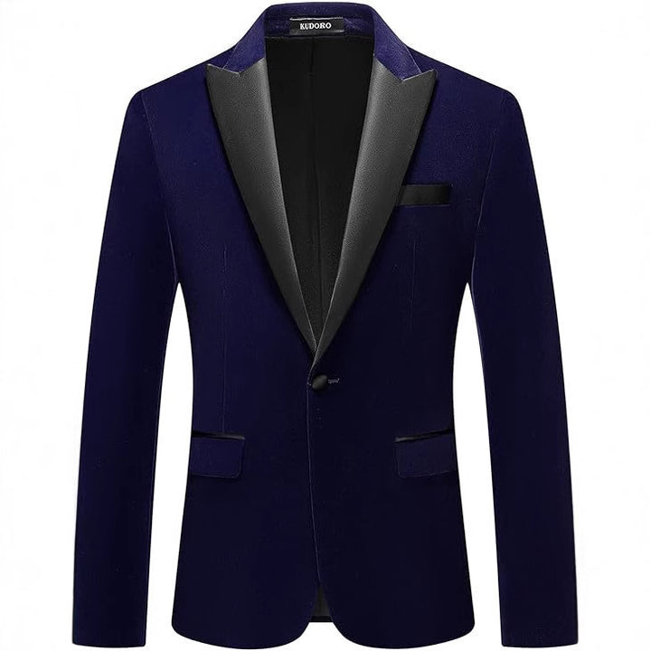 Elegant tuxedo blazer for men with satin lapels and fine texture Lune London