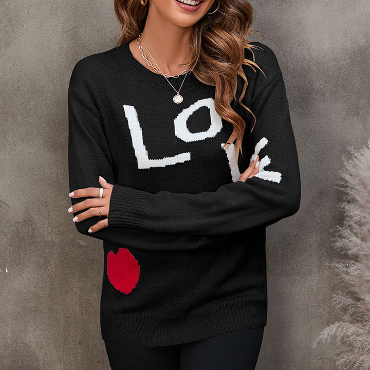 Pull designer pour femmes avec lettrage Chic & Stil