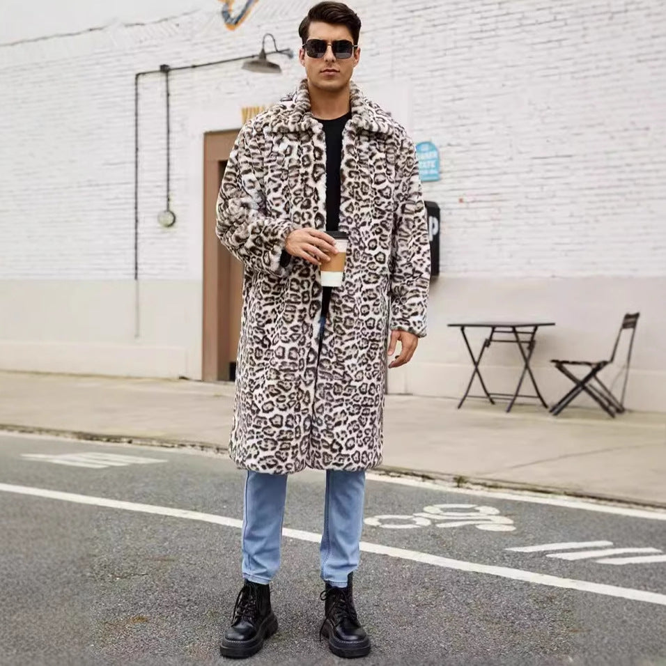 Men's Chic Crocodile Pattern Warm Style