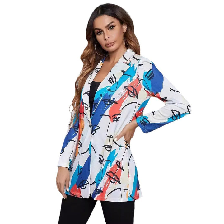 Blazer for women with artistic print and modern cut Lune London