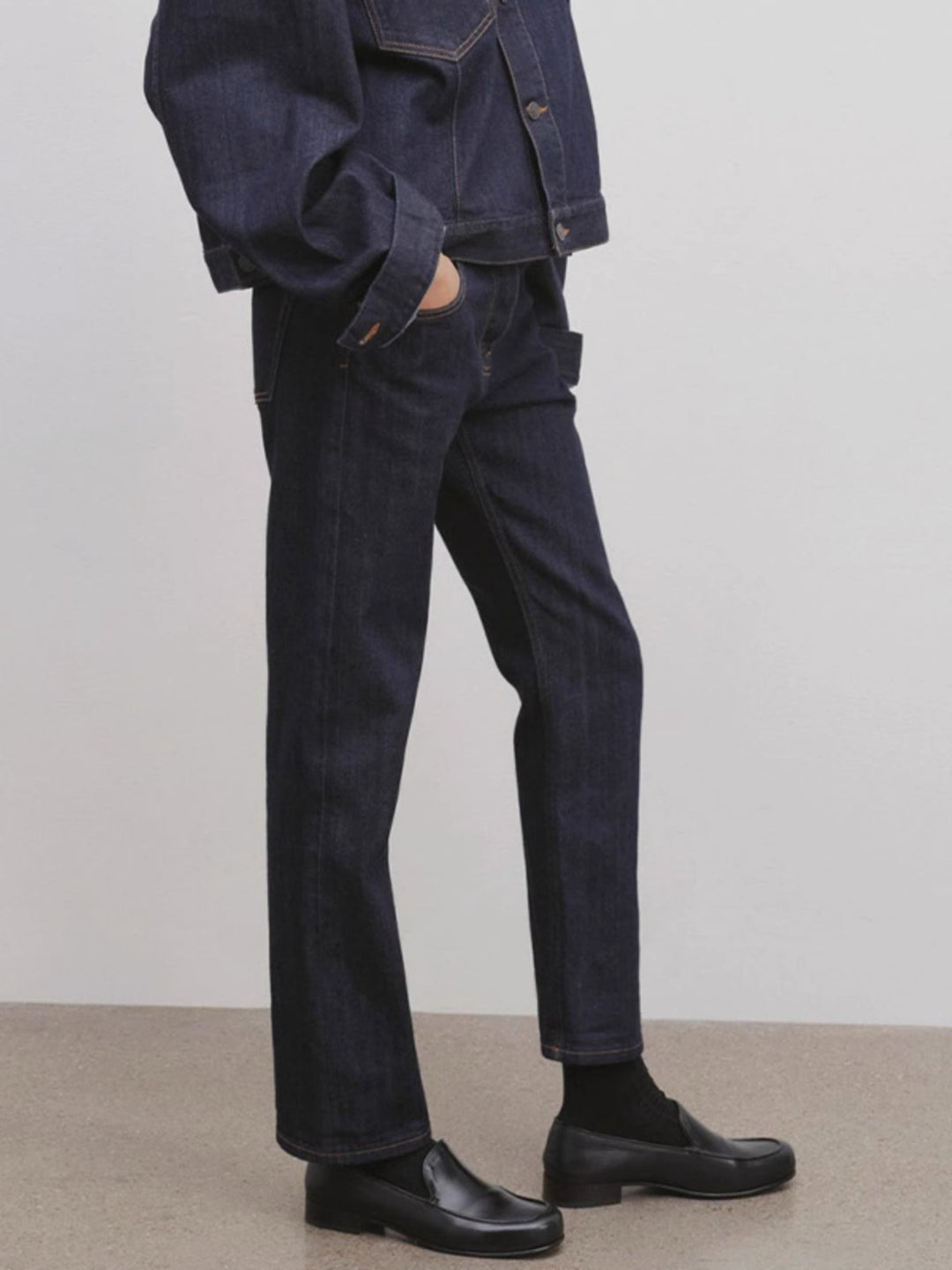 Jeans droit pour femmes avec taille haute Chic & Stil