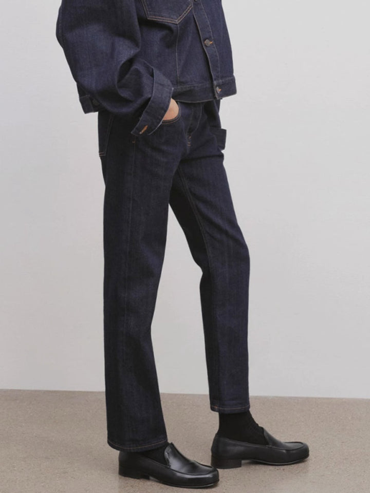 Jeans droit pour femmes avec taille haute Chic & Stil