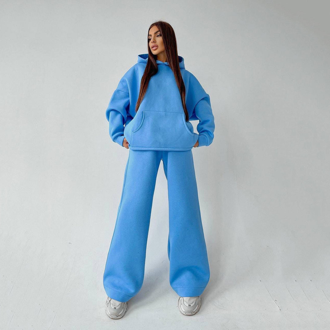 Oversized comfortable hoodie set and loose jogger pants Lune London