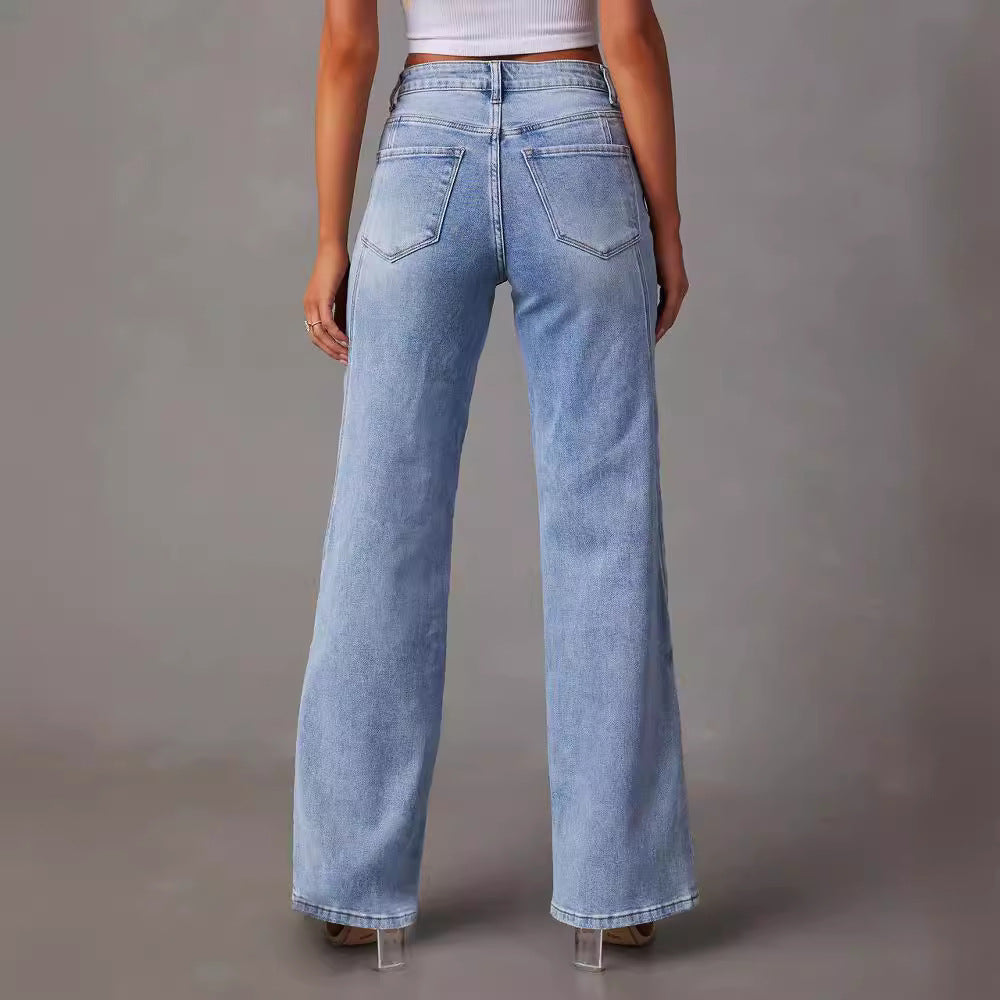 High-waisted flared jeans for women Lune London