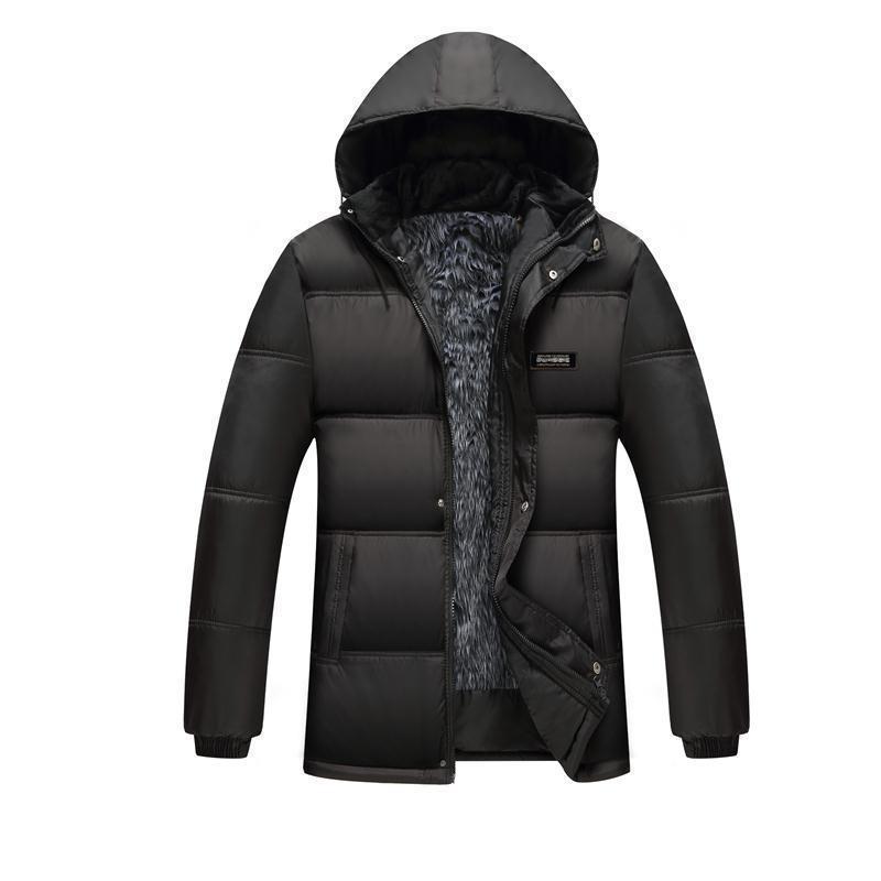 Men's winter quilted jacket with high collar and insulating lining Lune London