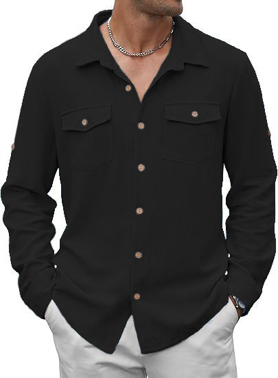Classic casual shirt for men with two chest pockets Lune London