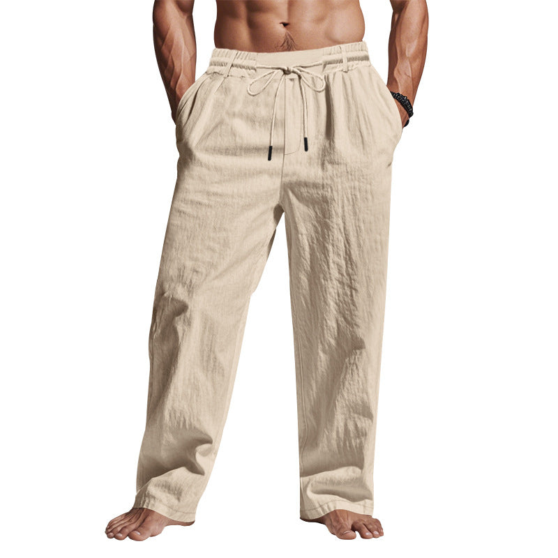 Men's casual summer pants with elastic waistband and practical side pockets Lune London