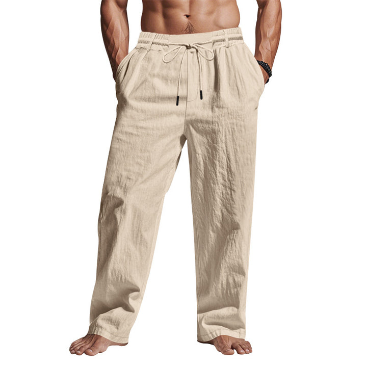 Men's casual summer pants with elastic waistband and practical side pockets Lune London