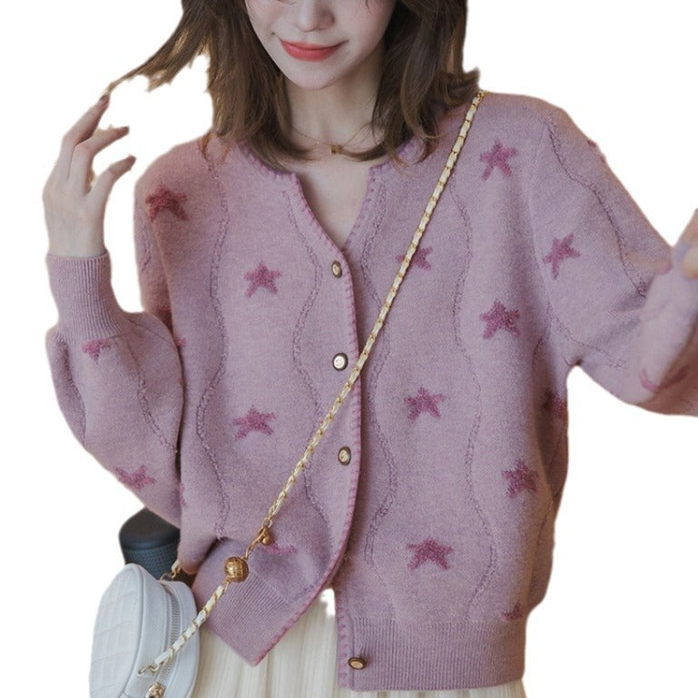 Gilet pour femmes avec motif floral et détails de boutons Chic & Stil