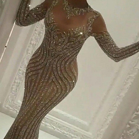 Women Chic and Elegant Jumpsuit with Shiny Details